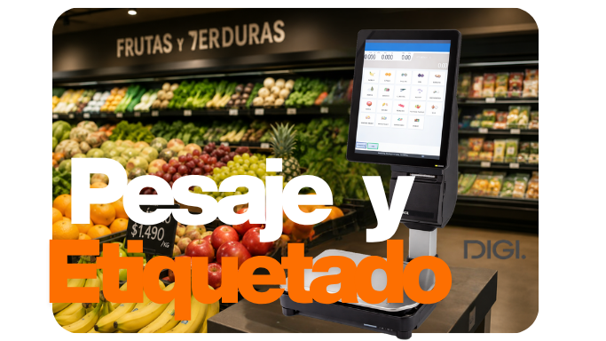pesaje y etiquetado en balanzas.